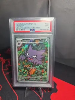 PSA 9 Haunter #027 Black Star Promo Full Art Mega Gengar ex Battle Deck Pokemon - Image 1