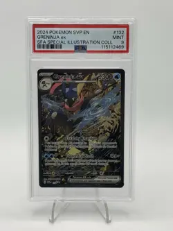 2024 POKEMON SVP EN-SV BLACK STAR PROMO #132 GRENINJA EX PSA 9 - Image 1