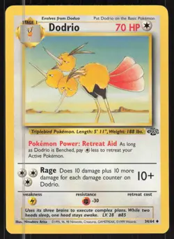 Pokemon TCG Jungle #34/64 Dodrio LP - Image 1