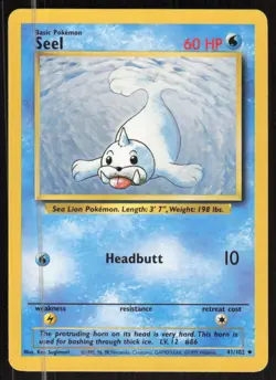 Pokemon TCG Base Set #041/102 Seel LP - Image 1