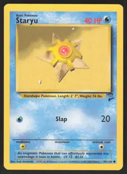 Pokemon TCG Base Set 2 #095/130 Staryu LP - Image 1