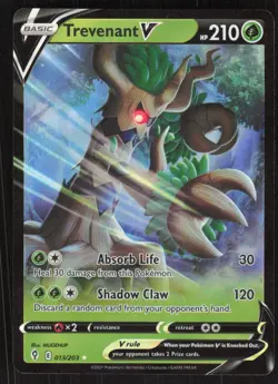 Pokemon TCG SWSH07: Evolving Skies #013/203 Trevenant V NM - Image 1