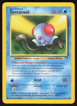Pokemon TCG Legendary Collection #096/110 Tentacool LP - Image 1