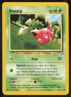 Pokemon TCG Neo Genesis #061/111 Hoppip LP - Image 1
