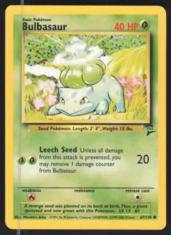 Pokemon TCG Base Set 2 #067/130 Bulbasaur NM - Image 1