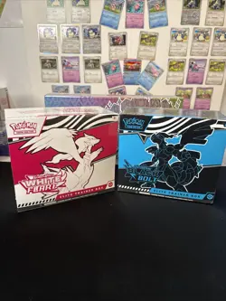 Pokemon Scarlet & Violet Black Bolt & White Flare ETB Elite Trainer Boxes Sealed - Image 1