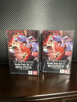 One Piece OP-16 The Time Of Battle Double Pack Set Vol 11 Lot Of 2 SEALED - Image 1