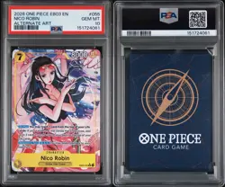 2026 ONE PIECE EB03-ONE PIECE HEROINES EDITION ALT ART #055 NICO ROBIN PSA 10 - Image 3