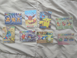 Nintendo Pocket Monsters Pokemon TCG 8-Card Holo Autographed Lot Pikachu Eevee - Image 1