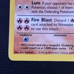 Ninetales 12/102 Base Set Pokemon TCG Holo Foil Rare Card Moderately Played MP - Image 5