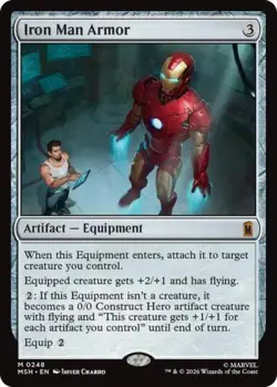 ~ Iron Man Armor ~ NM Foil ~ Marvel Super Heroes ~ MTG ~ - Image 1