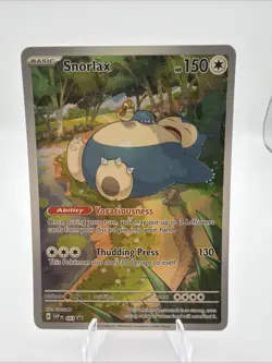 Snorlax Illustration Rare BLACK STAR PROMO card (#SVP051) [NM] HOLO - Image 1