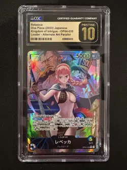 CGC Pristine 10 Rebecca (Alternate Art) OP04-039 Kingdoms of Intrigue Foil JP - Image 1