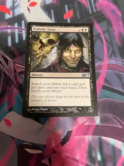 MTG - DIABOLIC TUTOR - UNCOMMON - M12 - LP - Image 1