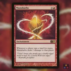 1x Manabarbs MTG Core Set 2010 MP - Image 1