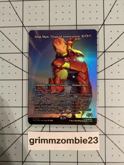 Iron Man, Titan of Innovation (Borderless) EN [MAR - 91] - NM [Foil] TCG MTG - Image 1