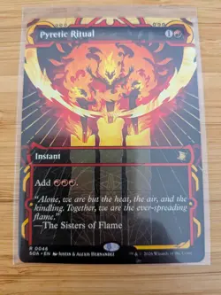 MTG Pyretic Ritual (Showcase) 0046 Secrets of Strixhaven Mystical Archive M/NM - Image 1