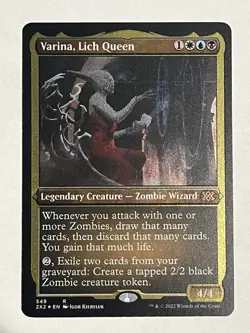 Varina, Lich Queen NM Etched Foil Double Masters MTG - Image 1