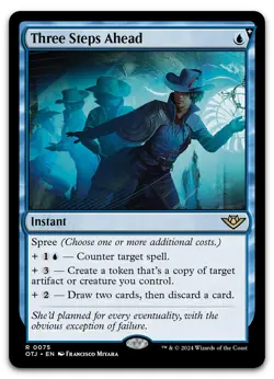 Three Steps Ahead #75 (NM) Thunder Junction OTJ Magic MTG - Image 1