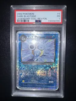 Pokemon Dark Blastoise 4/110 Reverse Holo Legendary Collection PSA 1 - Image 1
