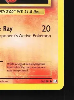 Vulpix 14/108 LP Evolutions English Pokemon Card TCG - Image 3