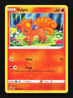 Vulpix 006/073 LP Champion's Path English Pokemon Card TCG - Image 1