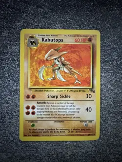 KABUTOPS RARE - POKEMON 24/62 FOSSIL ENGLISH - Image 1