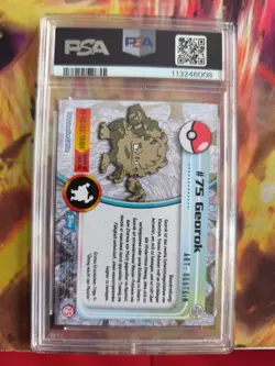 Pokemon Card Georok Graveler Topps 1999 Blue Logo German Deutsch PSA 9 - Image 5