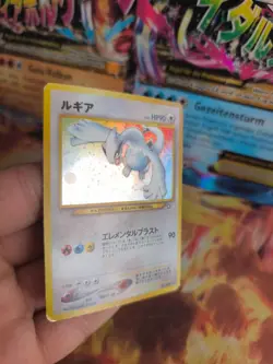 Pokemon Karte Card Lugia Neo Genesis 2000 Rare Holo Wotc japanese (VG-) Glue - Image 3