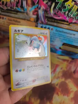 Pokemon Karte Card Lugia Neo Genesis 2000 Rare Holo Wotc japanese (VG-) Glue - Image 4
