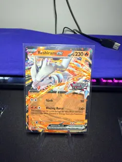 Pokemon Card Reshiram EX 030/159 Double Rare Journey Together STAMPED Near Mint - Image 1