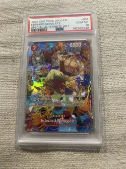One Piece Edward Newgate SP ST15-002 Alt Art OP-10 Royal Blood English PSA 10 - Image 1
