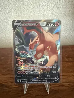 Pokemon TCG Charizard v Alternate Art Brilliant Stars 154/172 NM/M Condition - Image 1