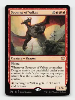 Scourge of Valkas Adventures in the Forgotten Realms Magic The Gathering Cards - Image 1