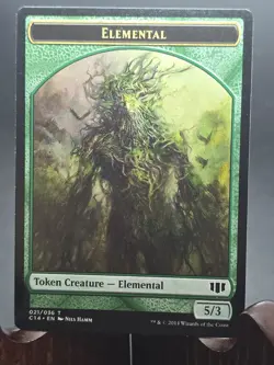 Elemental Beast (019) Double-Sided Token Commander 2014 MTG Regular Near Mint - Image 1
