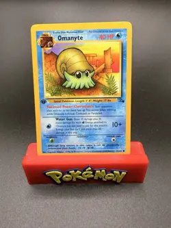 Omanyte 52/62 LP Common 1st Edition Fossil 1999 Pokemon TCG - Image 1