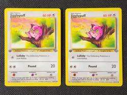 Played (LP) Jigglypuff 1st Edition Non-Holo #54 Jungle Pokemon TCG - Image 2