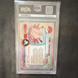 *POP 11* Topps 2000 Chrome Pokemon Clefable #36 Spectra Pokemon T.V. PSA 9 - Image 2
