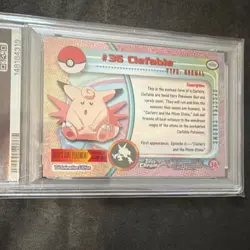 *POP 11* Topps 2000 Chrome Pokemon Clefable #36 Spectra Pokemon T.V. PSA 9 - Image 3
