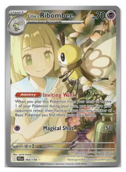 Lillie's Ribombee [JTG - 164/159] Holofoil Pokemon NM - Image 1