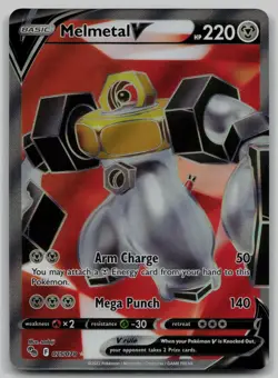 Melmetal V 075/078 Ultra Rare Pokemon GO Pokemon Holo Near Mint - Image 1