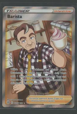 Barista Fullart | Strahlende Sterne TG25/TG30 | Pokemon Karte Deutsch NM - Image 1