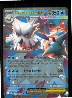 Mega Abomasnow ex 036/132 Double Rare Mega Evolution Pokemon Holo Near Mint - Image 1
