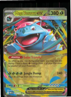 Mega Venusaur ex 003/132 Double Rare Mega Evolution Pokemon Near Mint - Image 1