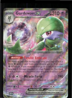 Gardevoir ex 029/091 Double Rare Paldean Fates Pokemon Holo Near Mint - Image 1
