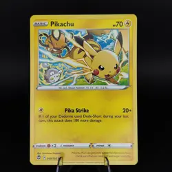 Pikachu 049/195 COMMON Silver Tempest Pokemon LP - Image 1