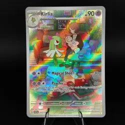 Kirlia 212/198 ILLUSTRATION RARE Scarlet & Violet Pokemon Holo LP - Image 1