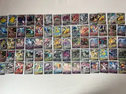 70 Pokemon Holo Lot - 9 VMAX incl. Flying Pikachu, Surfing Pikachu - 2020/2021 - - Image 1