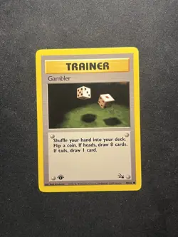 Gambler 60/62 Common Fossil Pokemon 1st Edition GREAT CONDITION LOOK AT PICS - Image 1