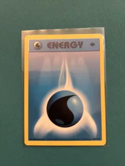 Pokemon TCG Water Energy 102/102 Base Set 1st edition - Image 1